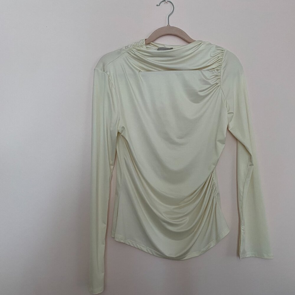 Draped jersey top